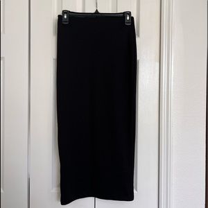 Black MIDI Skirt